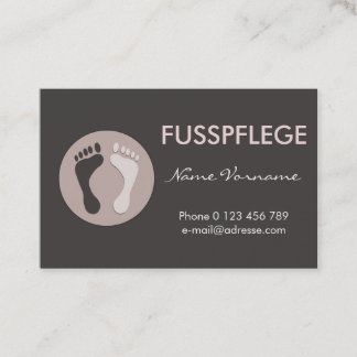 fusspflege visitekaartje