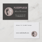 fusspflege visitekaartje (Voorkant / Achterkant)