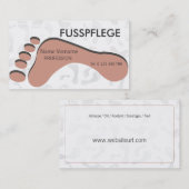 fusspflege visitekaartje (Voorkant / Achterkant)