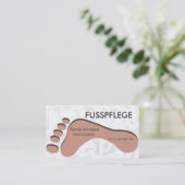 fusspflege visitekaartje (Staand voorkant)