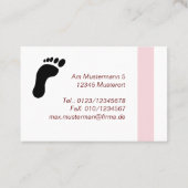 Fußpflege Visitekaartje (Achterkant)