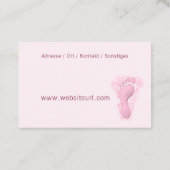 Fusspflege Visitekaartje (Achterkant)