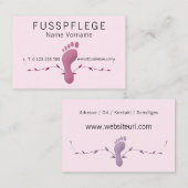 Fusspflege Visitekaartje (Voorkant / Achterkant)