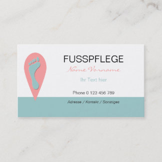 fusspflege visitekaartje