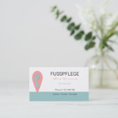 fusspflege visitekaartje (Staand voorkant)