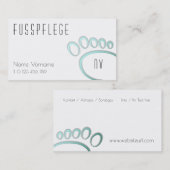 fusspflege visitekaartje (Voorkant / Achterkant)