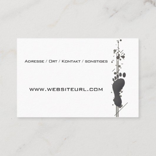 Fusspflege Visitekaartje (Achterkant)