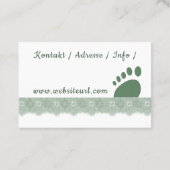 Fusspflege Visitekaartje (Achterkant)