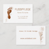 Fusspflege Visitekaartje (Voorkant / Achterkant)