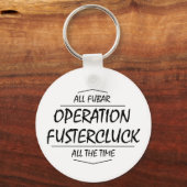 Fustercluck sleutelhanger (rond) (Achterkant)