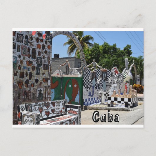 Fusterlandia Havana Cuba Art Briefkaart (Voorkant)