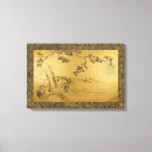 Fusuma: Tigers and Dragon Canvas Afdruk (Voorkant)