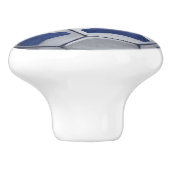 Futbal Keramische Knop (Zijkant)