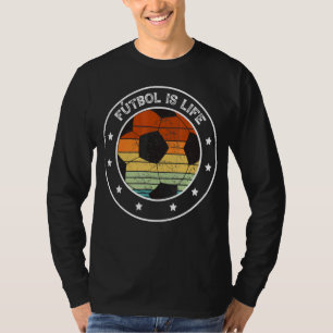 Futbol is het Football Voetbal Soccer Fan Retro T-shirt