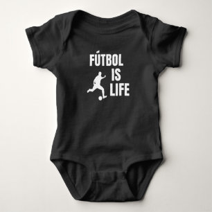 Futbol is Life Soccer Lover Football Fan Romper