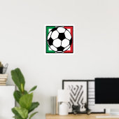 futbol. italia vierkant. poster (Thuiskantoor)
