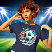 Futbol Moeder Voetbal Patroon T-shirt