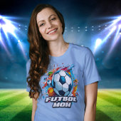 Futbol Moeder Voetbal Patroon T-shirt