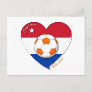 Fútbol Netherlands. NEDERLAND Sockit National Team Briefkaart