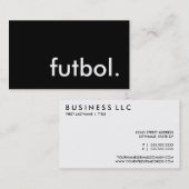 futbol. visitekaartje (Voorkant / Achterkant)