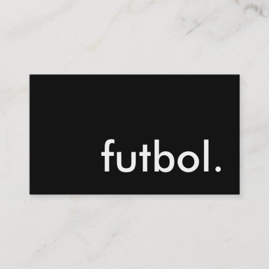 futbol. visitekaartje (Voorkant)