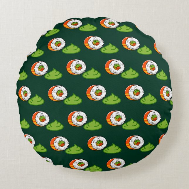 Futomaki Rond Kussen (Voorkant)