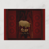 Fûts Cochon Année Viêt-namienne accueil Carte post (Devant)
