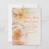 Fûts lointains Faire-part de mariage florale (Devant)