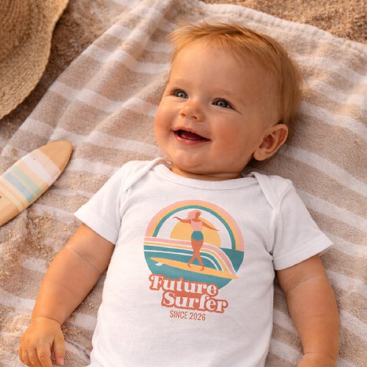 Futur bébé surfeur Body Combinaison barboteuse rét