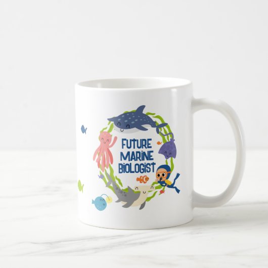 Futur biologiste marin Café Mug (Droite)