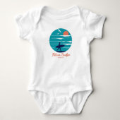Futur Body Bébé Surfeur Rétro Côté Océan (Devant)