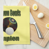 Futur champion de boules sur gazon, torchon (Quart Plié)