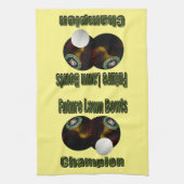 Futur champion de boules sur gazon, torchon (Vertical)