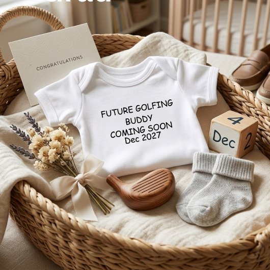 Futur Copain de Golf Bébé Body Grossesse Golf