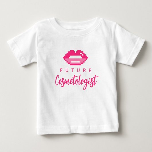 Futur cosmétologue mignon t-shirt bébé pour fille (Devant)