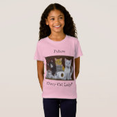 Futur Crazy Cat Lady T-Shirt (Devant entier)