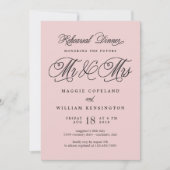 Futur Dîner de répétition M. et Mme Invitation (Devant)
