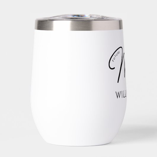 Futur Élégant Personnalisé Mme Fiançailles moderne (Avant)