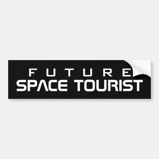 Futur espace touriste amusant autocollant pare-cho (Devant)