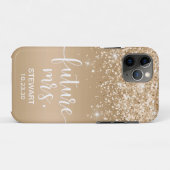 Futur Étui Madame Gold Glitter Case-Mate iPhone (Dos (Horizontal))