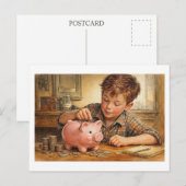 Futur financier. Carte postale (Devant / Derrière)
