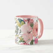 Futur Floral Rustique Mme Coffee Mug (Devant droit)