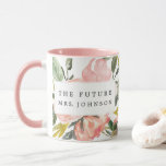 Futur Floral Rustique Mme Coffee Mug<br><div class="desc">Bravo à la future nouvelle Mme ! Customisez facilement avec votre nom !

Visitez notre site pour plus de design et d'inspiration : www.creativeuniondesign.com</div>