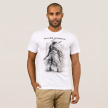 Futur Graphique T-shirt Guerrier - Samouraï Cyberp