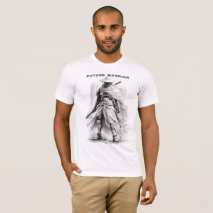 Futur Graphique T-shirt Guerrier - Samouraï Cyberp