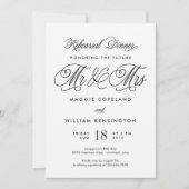 Futur Invitation à dîner M. et Mme Rehearsal (Devant)