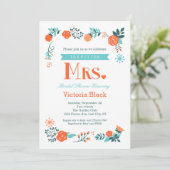 Futur Invitation de Mme Floral Bridal Shower (Debout devant)