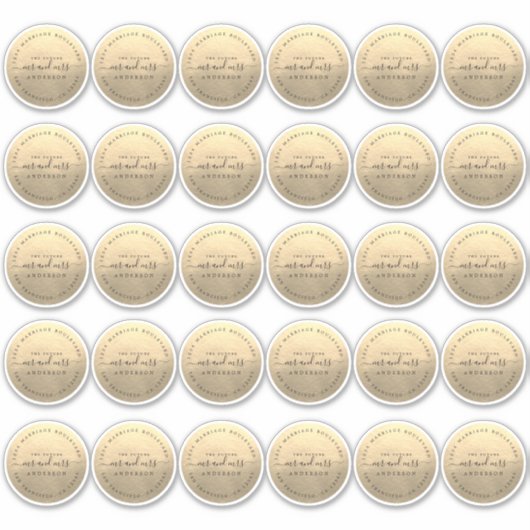 Futur M. Mme Adresse de retour Sticker 2 pouces 30 (Devant)