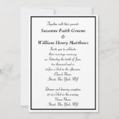 Futur M. Mme Monogram Élégantes invitations de mar (Dos)