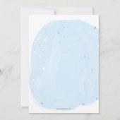Futur Maman Bleu C'est un Garçon Invitation à une (Dos)
